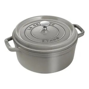 4qt Cast Iron Round Dutch Oven, Graphite Gray