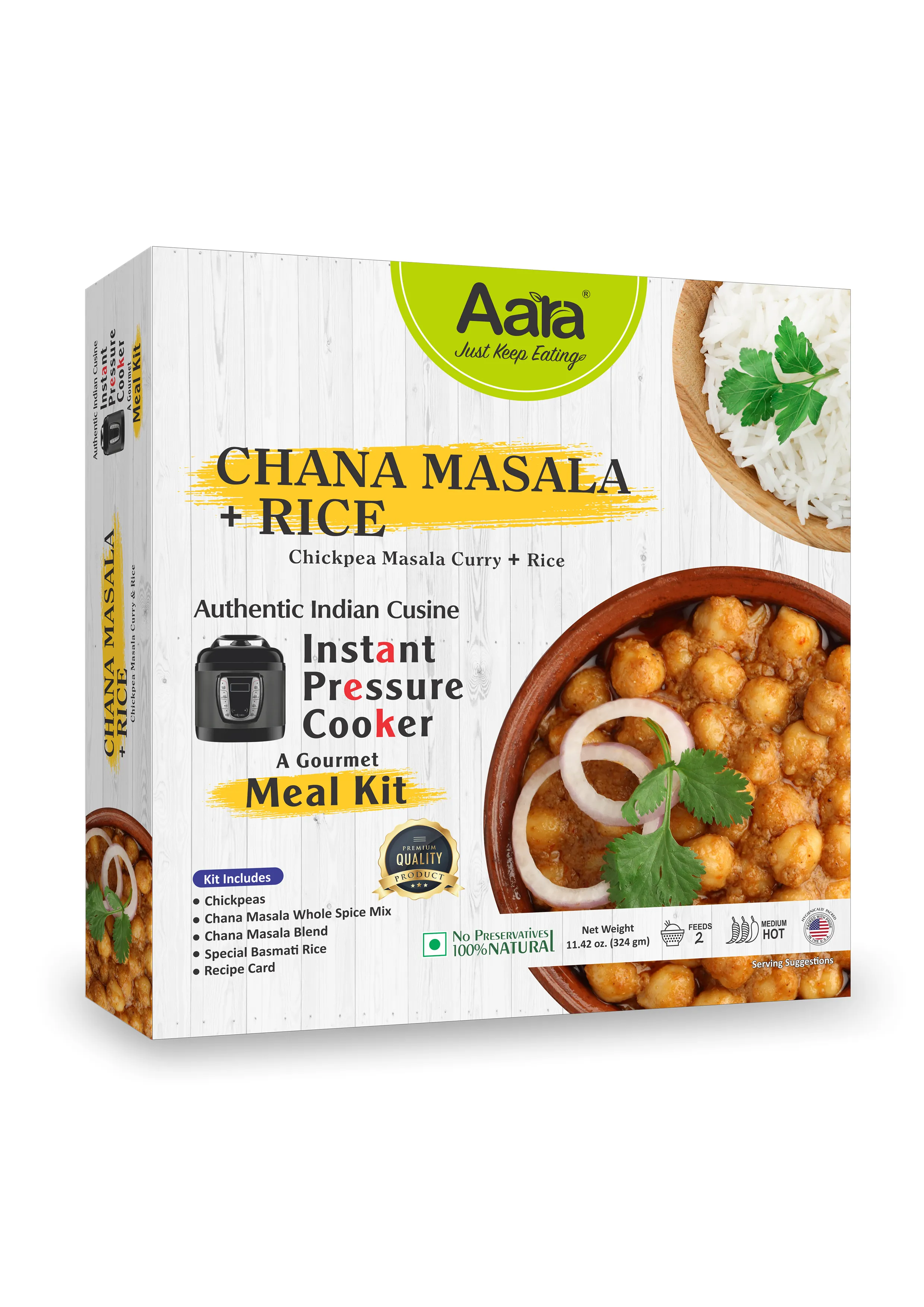 Aara Chana Masala & Rice Gourmet Meal Kit