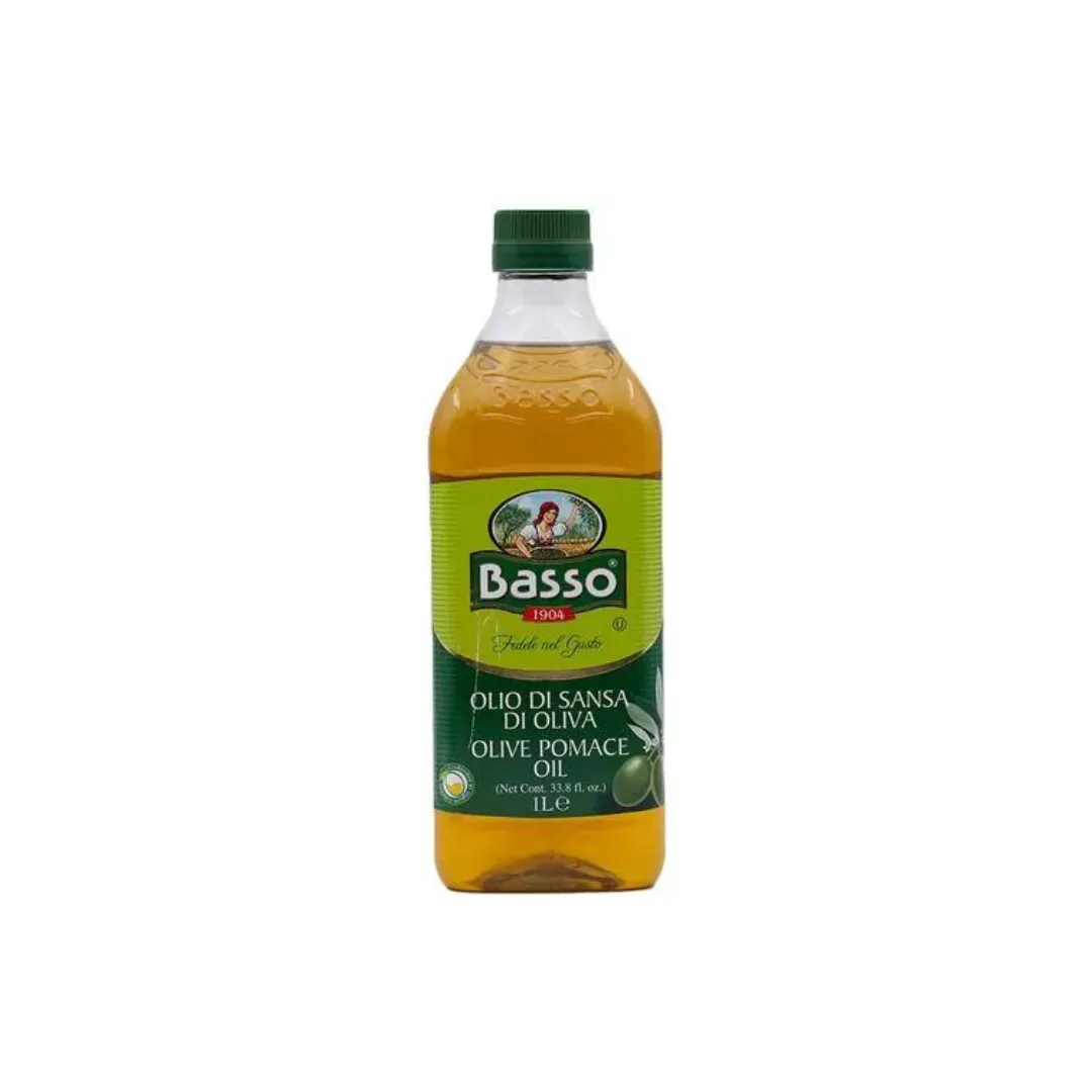 Basso Olive Pomace Oil 1L - Affordable Olive Oil for Cooking and Frying