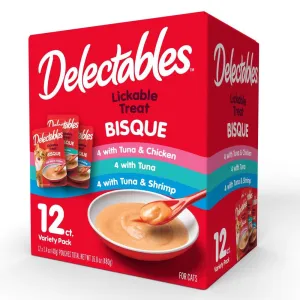 Bisque Lickable Cat Treats Variety 12 Count