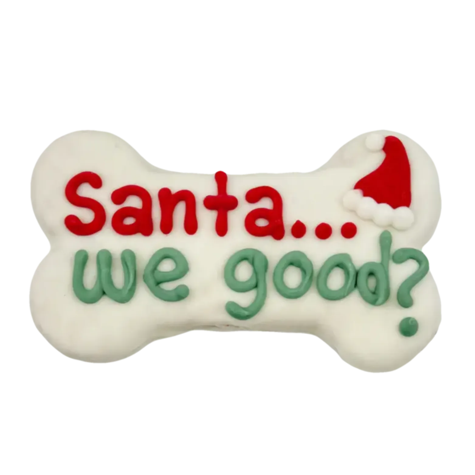 Bosco & Roxy's Santa we Good? 6" Bone Holiday Gourmet Cookie