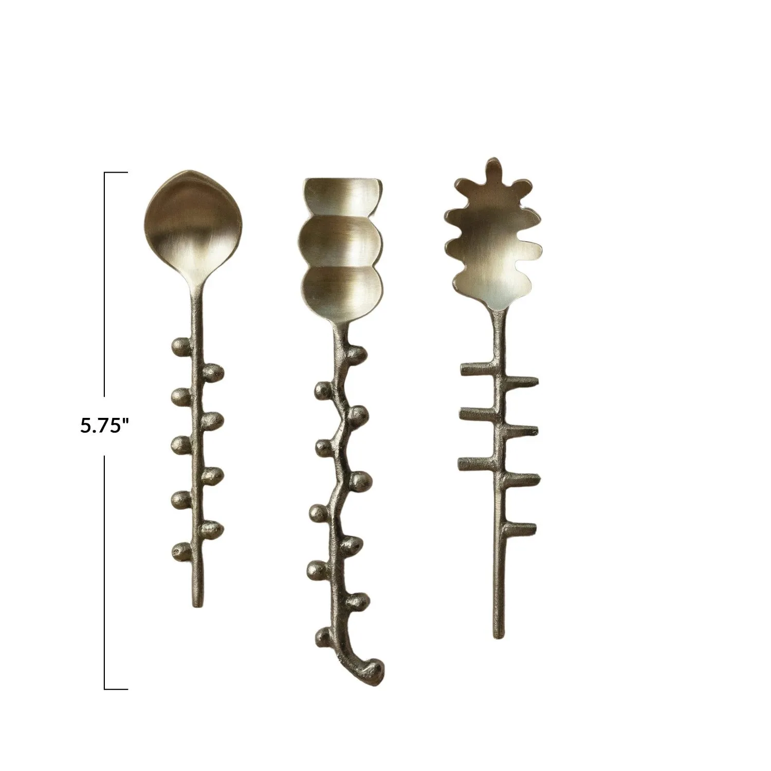 Brass Hobnail Formed Spoon