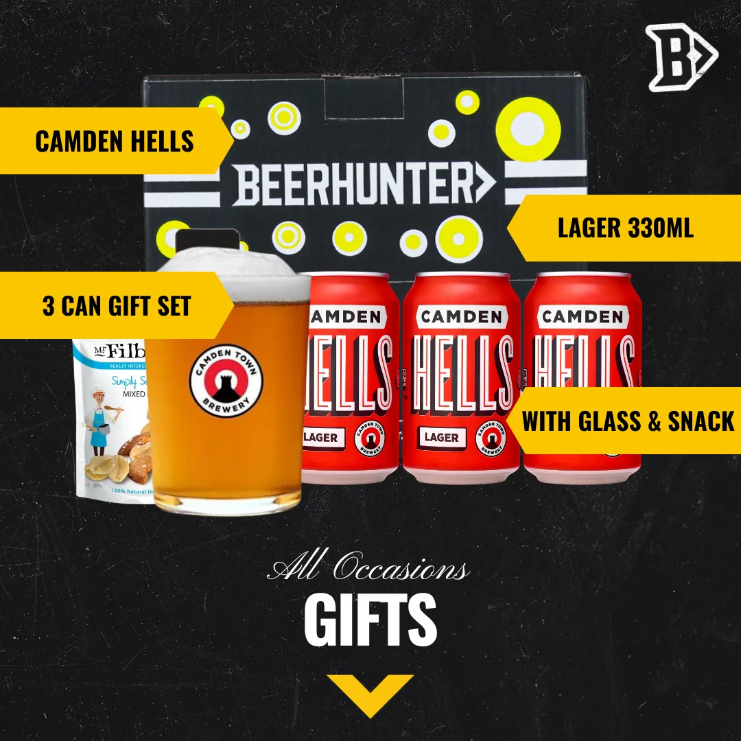 Camden Hells Lager Gift Set with Official Jack Glass