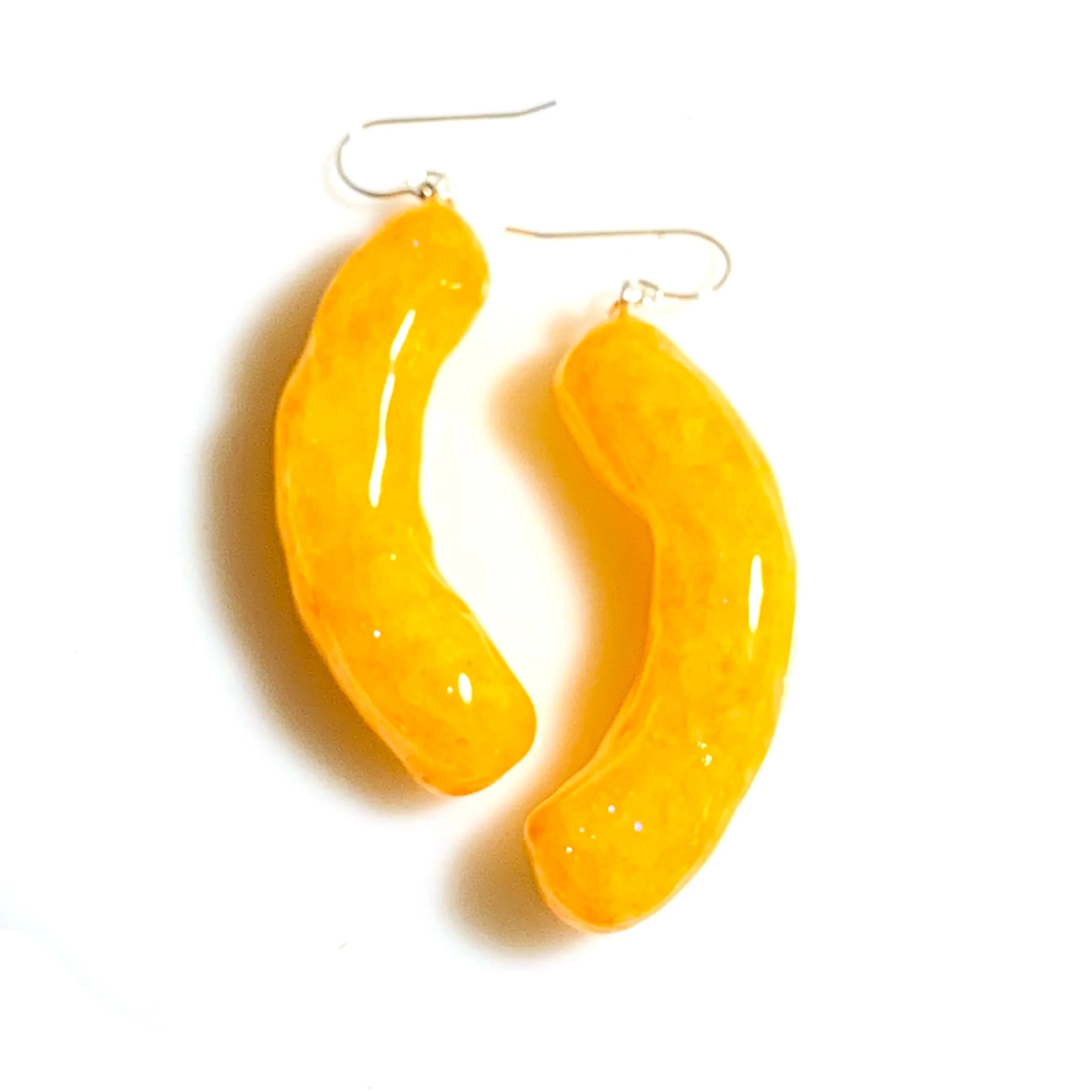 Cheese Puff Snack Earrings