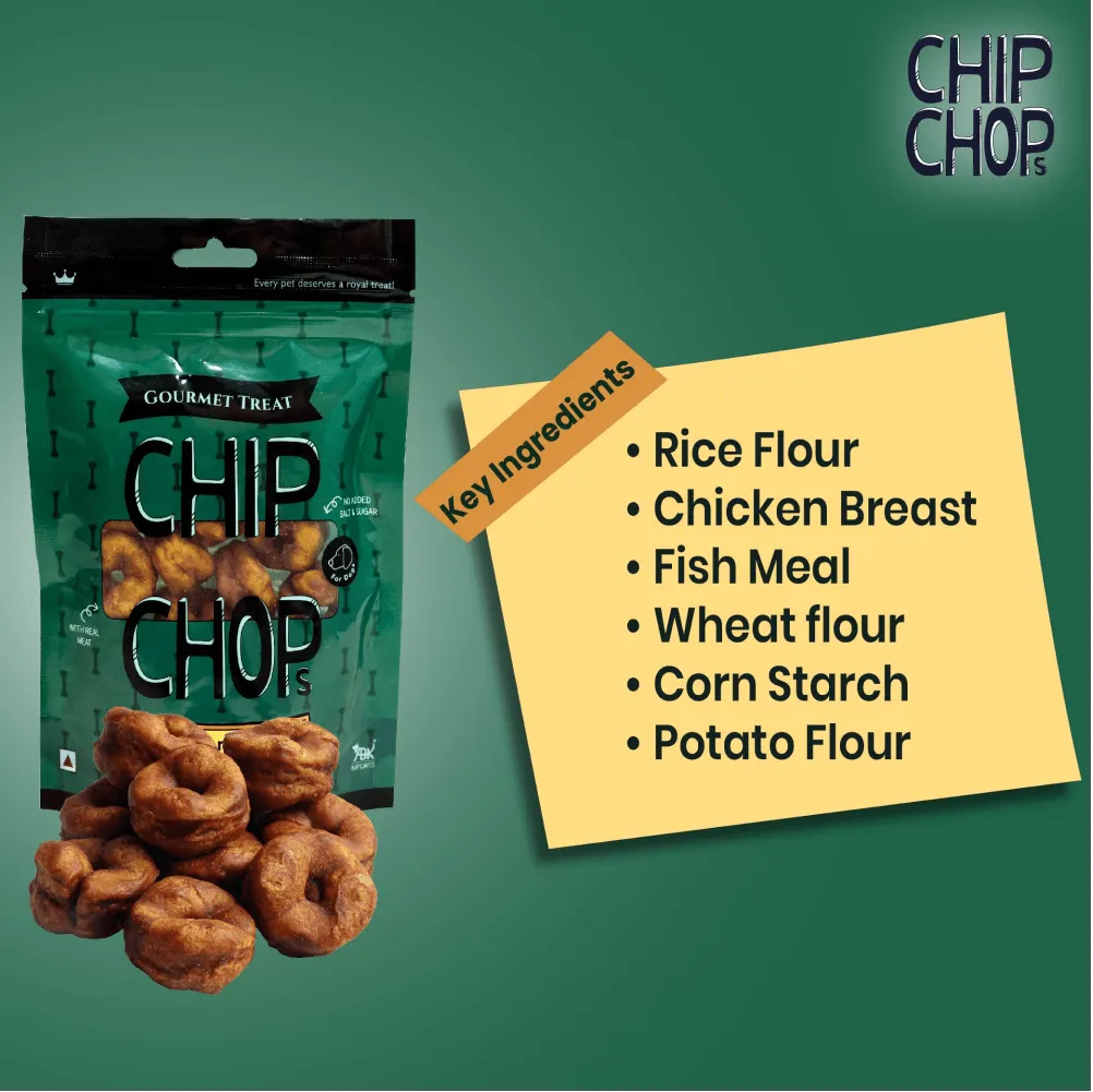 Chip Chops Chicken Donut Gourmet Dog Treats (Limited Shelf Life)