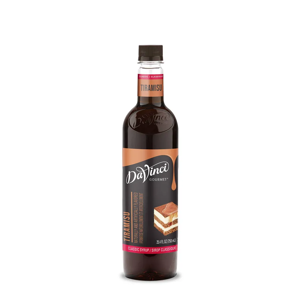 Classic Tiramisu Syrup - 4 x 750 ml Plastic