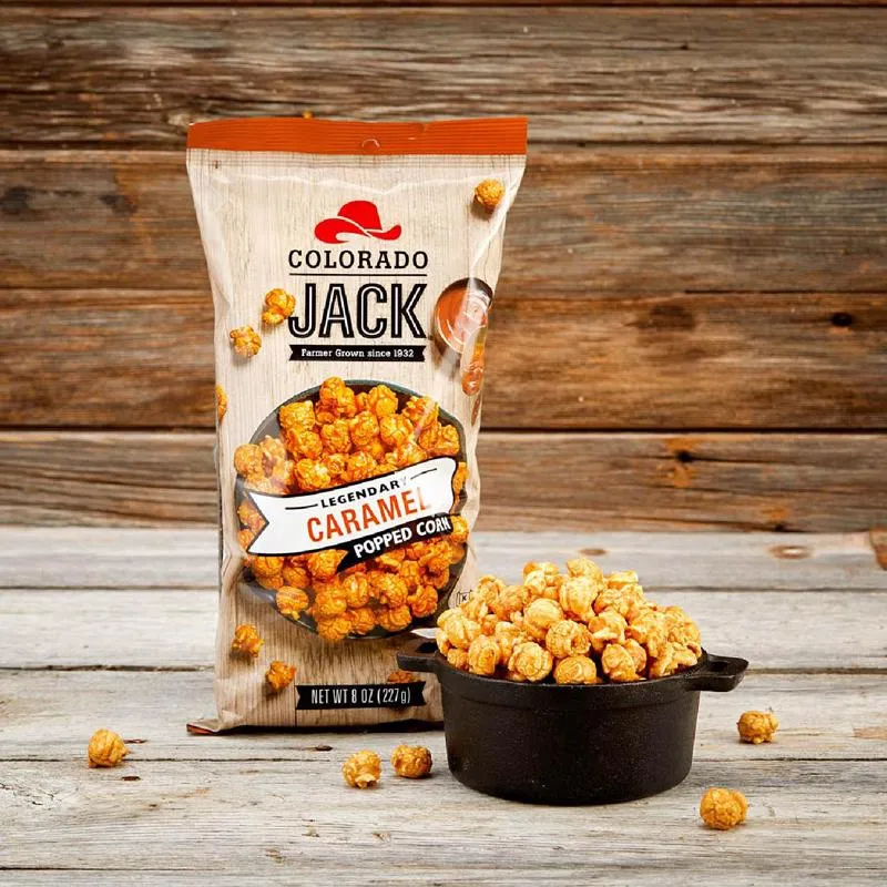 Colorado Jack Legendary Caramel Gourmet Popcorn 8 oz Bagged