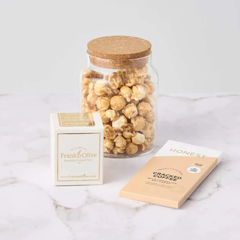 Cracked Coffee Popcorn Delight