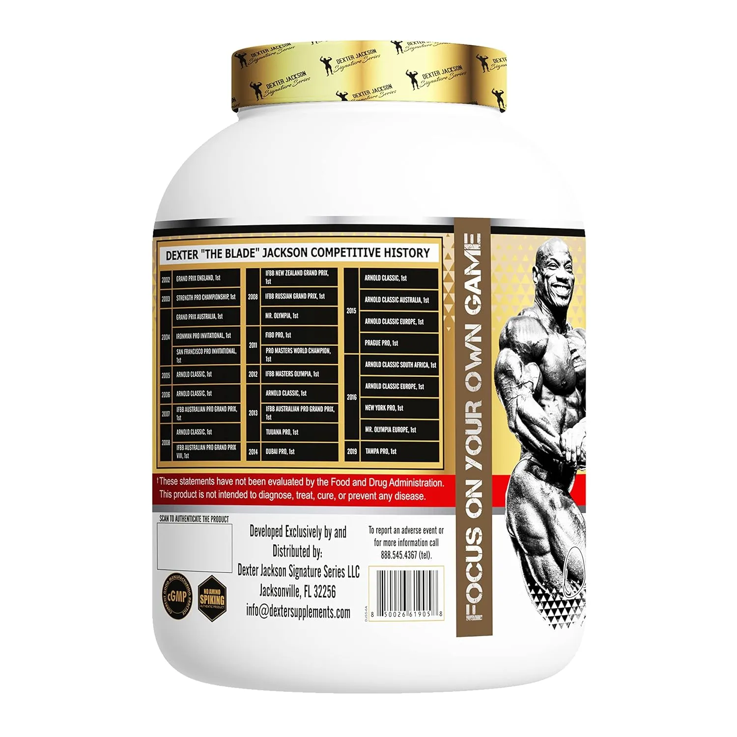 Dexter Jackson Isolate Hydrolyzed Whey Protein 2268g (5 lbs) - 73 Servings | Gourmet Chocolate Flavor - Premium Muscle Support for Optimal Performance and Recovery