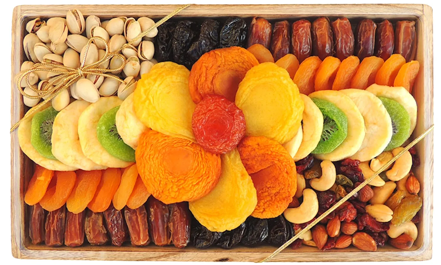 Dried Fruit and Nuts Gift Tray, Gourmet Gift Box, Ideal for Holiday