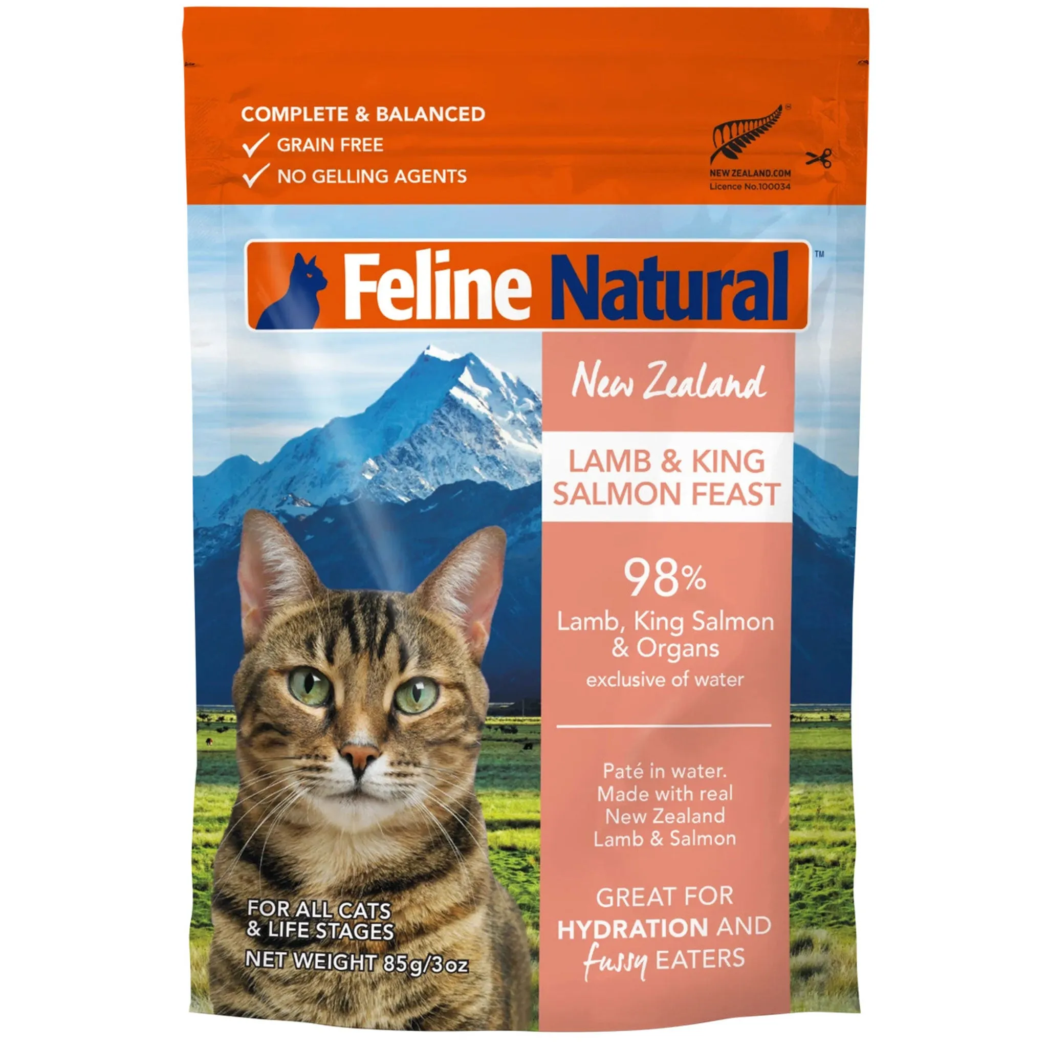 Feline Natural Pouch Lamb & Salmon Cat Food