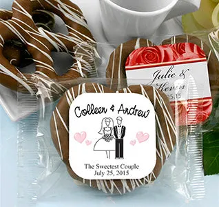 Gourmet Chocolate Pretzel Favors - Personalized