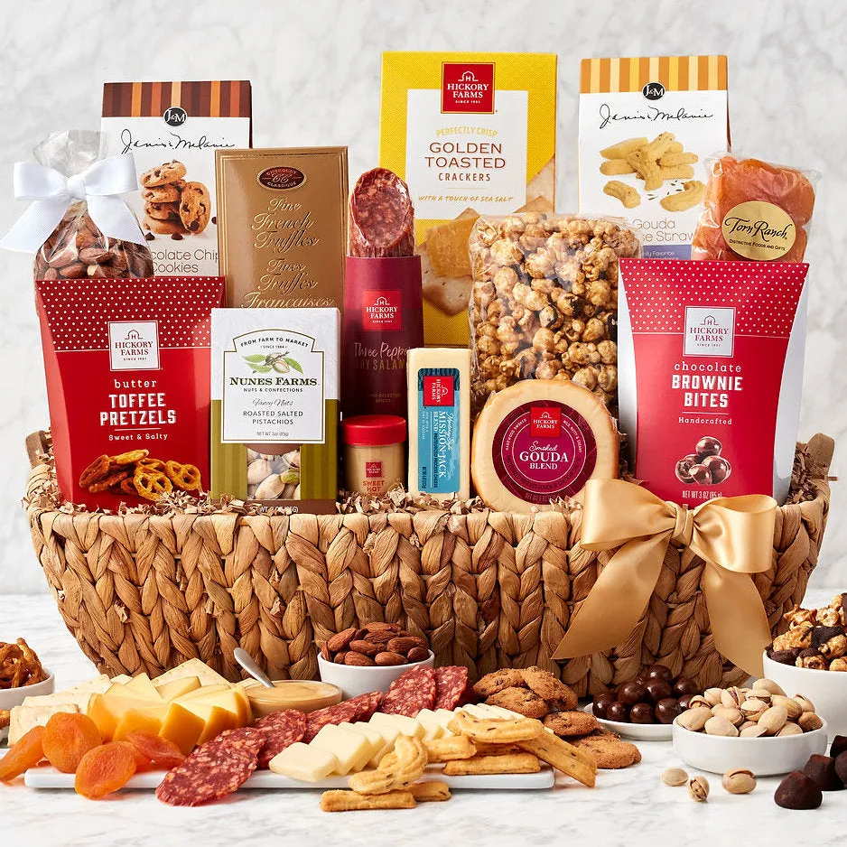 Gourmet Temptations: Sweet & Savory Gift Basket