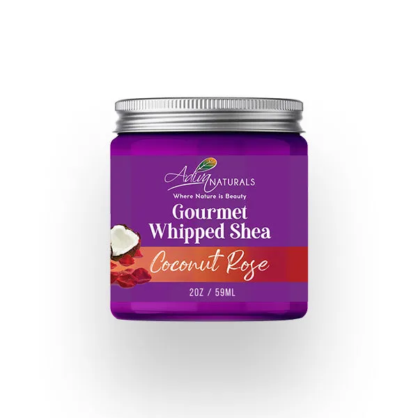 Gourmet Whipped Shea Body Butter - Coconut Rose 2oz | Travel size