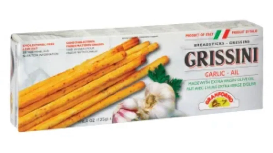 GRANFORNO GIRSSINI GARLIC BREADSTICKS 4.4 OZ BOX