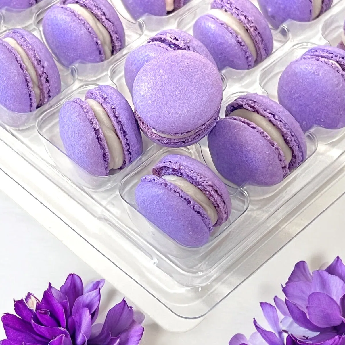 Grape Mini Macarons - Perfect for Decorating Cupcakes, Cakes, Ice Cream, and More!