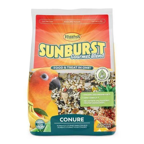 Higgins Sunburst Gourmet Blend Conure 3lb