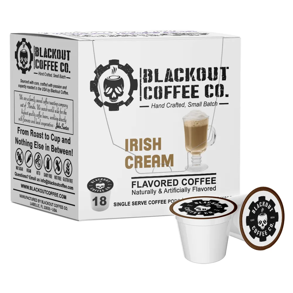 IRISH CREAM FLAVORED COFFEE PODS 18CT