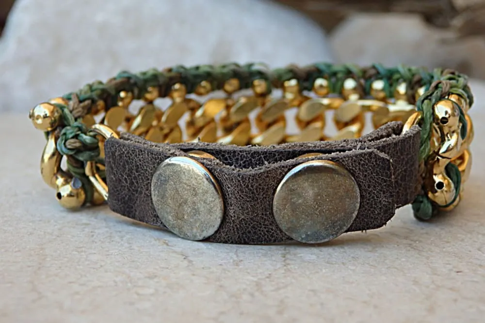 Leather Bracelet.