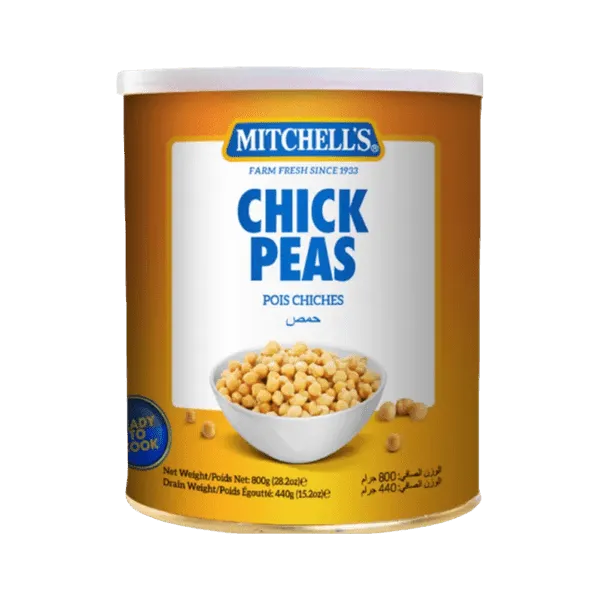 MITCHELL'S CHICK PEAS TIN 800G