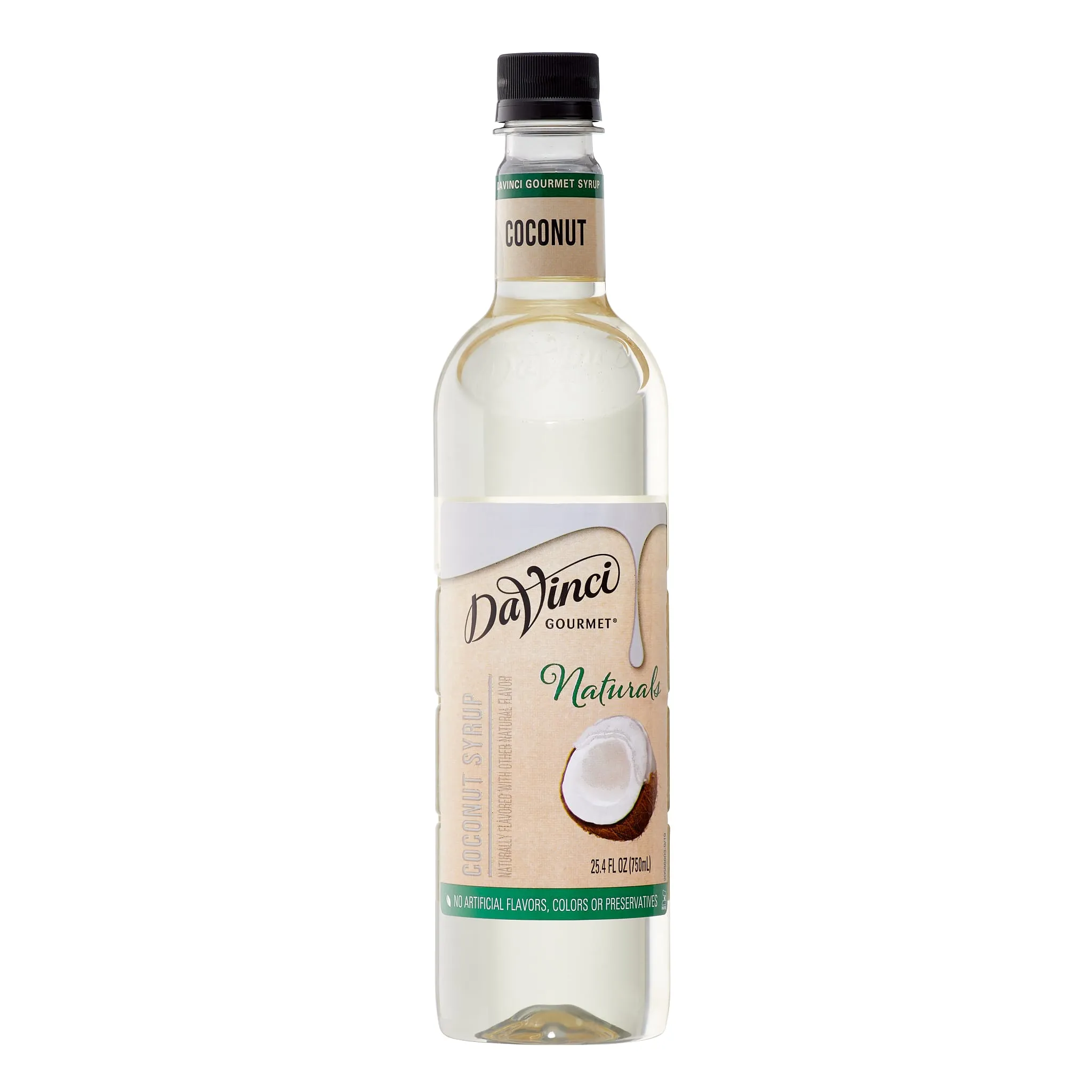 Naturals Coconut Syrup - 4 x 750 ml Plastic