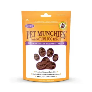 Pet Munchies Dog Training Treats Liver & Chicken - 150g Box of 8 BB Date: 29.08.2024