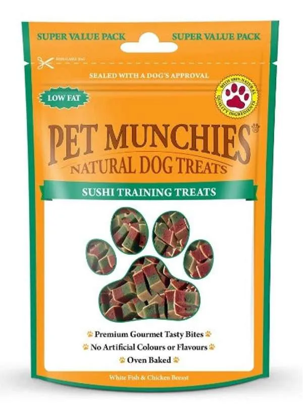 Pet Munchies Sushi Dog Training Treats 50g - Box of 8 BB Date: 07/09/2024