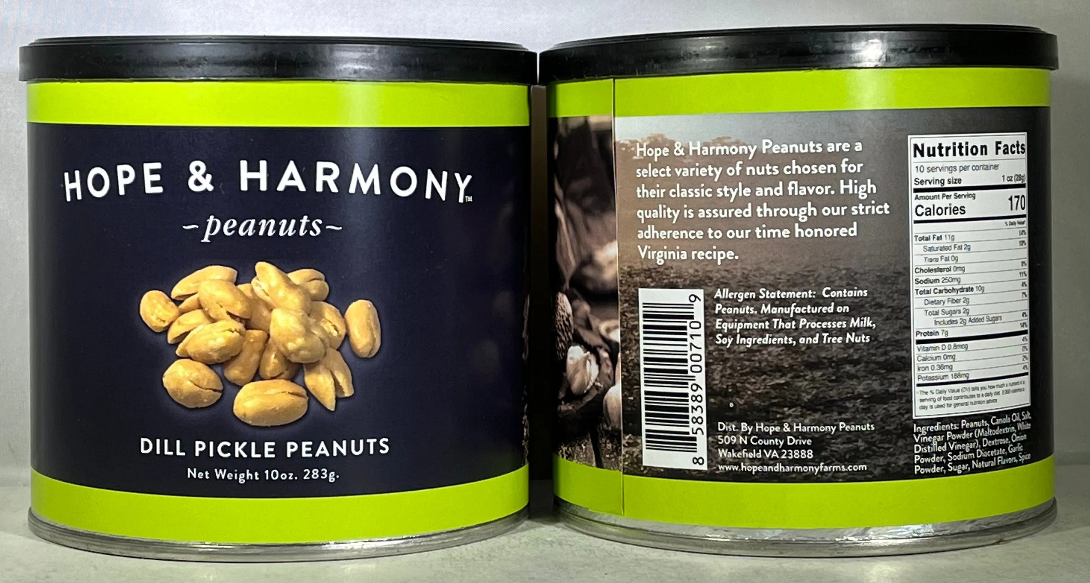 Plantation Peanuts of Wakefield -  Single 10oz. tins