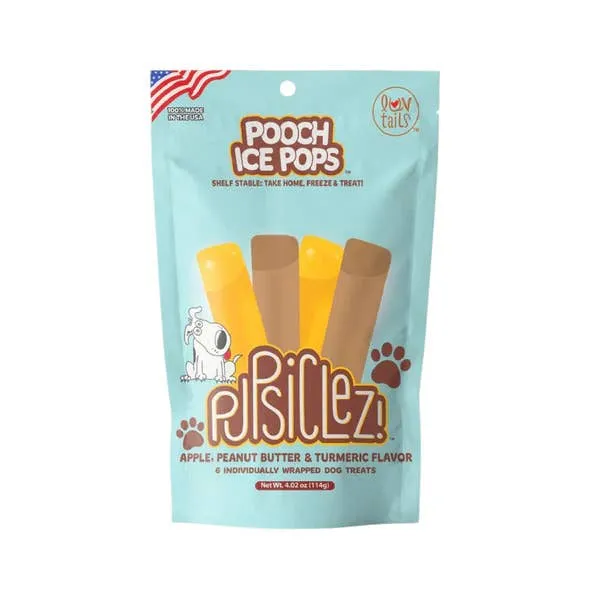 Pupsiclez Peanut Butter, Apple & Turmeric Ice Pops for Dogs