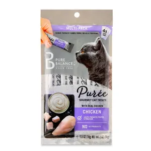 Puree Gourmet Cat Treats Chicken 0.5 Oz 4 Count