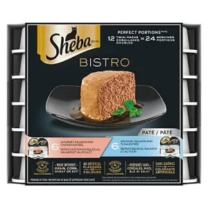 Sheba Chicken & Salmon/Salmon & Tuna Value Pack 2X12/75GM