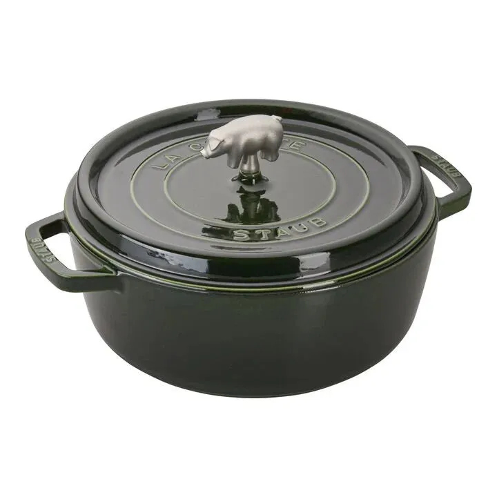 Staub Pig Shallow Cocotte Cochon 6 Qt.