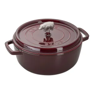 Staub Pig Shallow Cocotte Cochon 6 Qt.