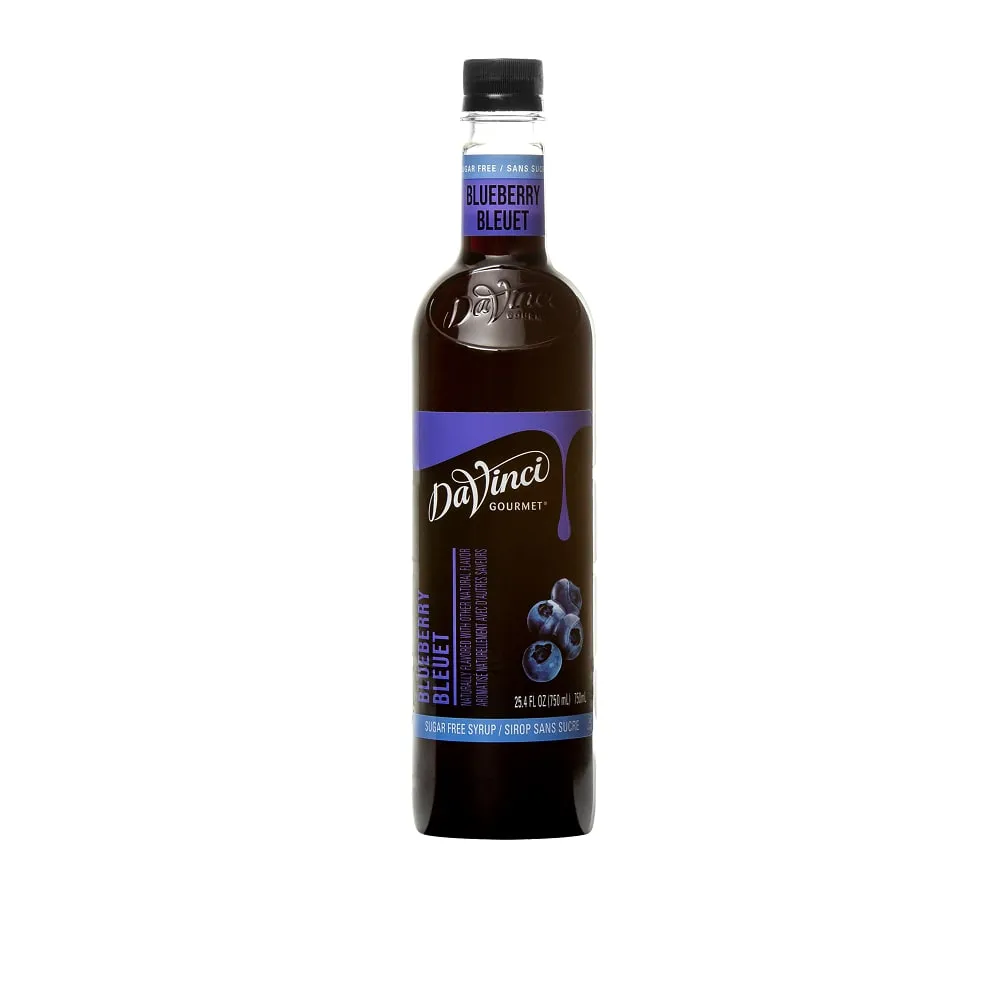 Sugar-Free Blueberry Syrup - 4 x 750 ml Plastic