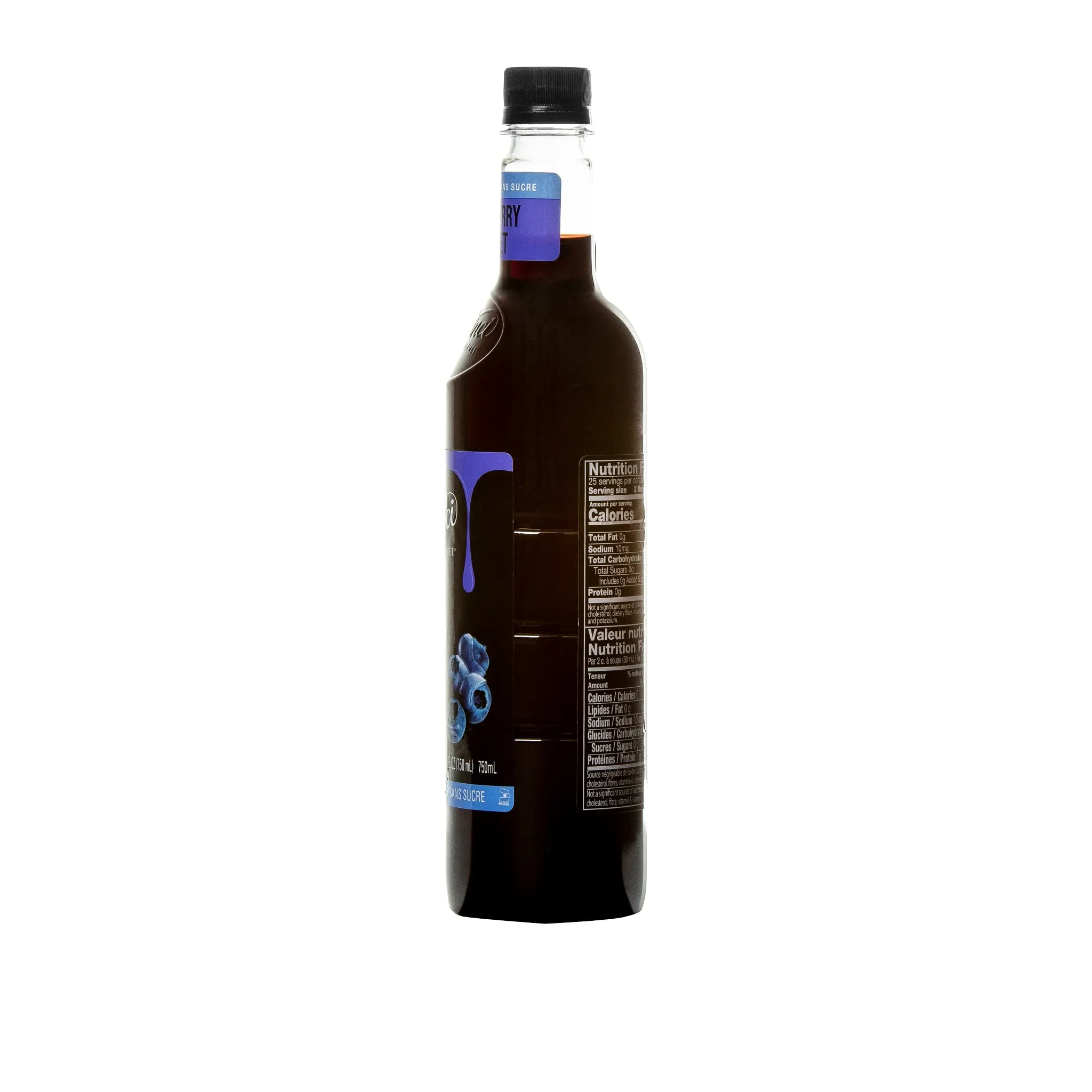 Sugar-Free Blueberry Syrup - 4 x 750 ml Plastic