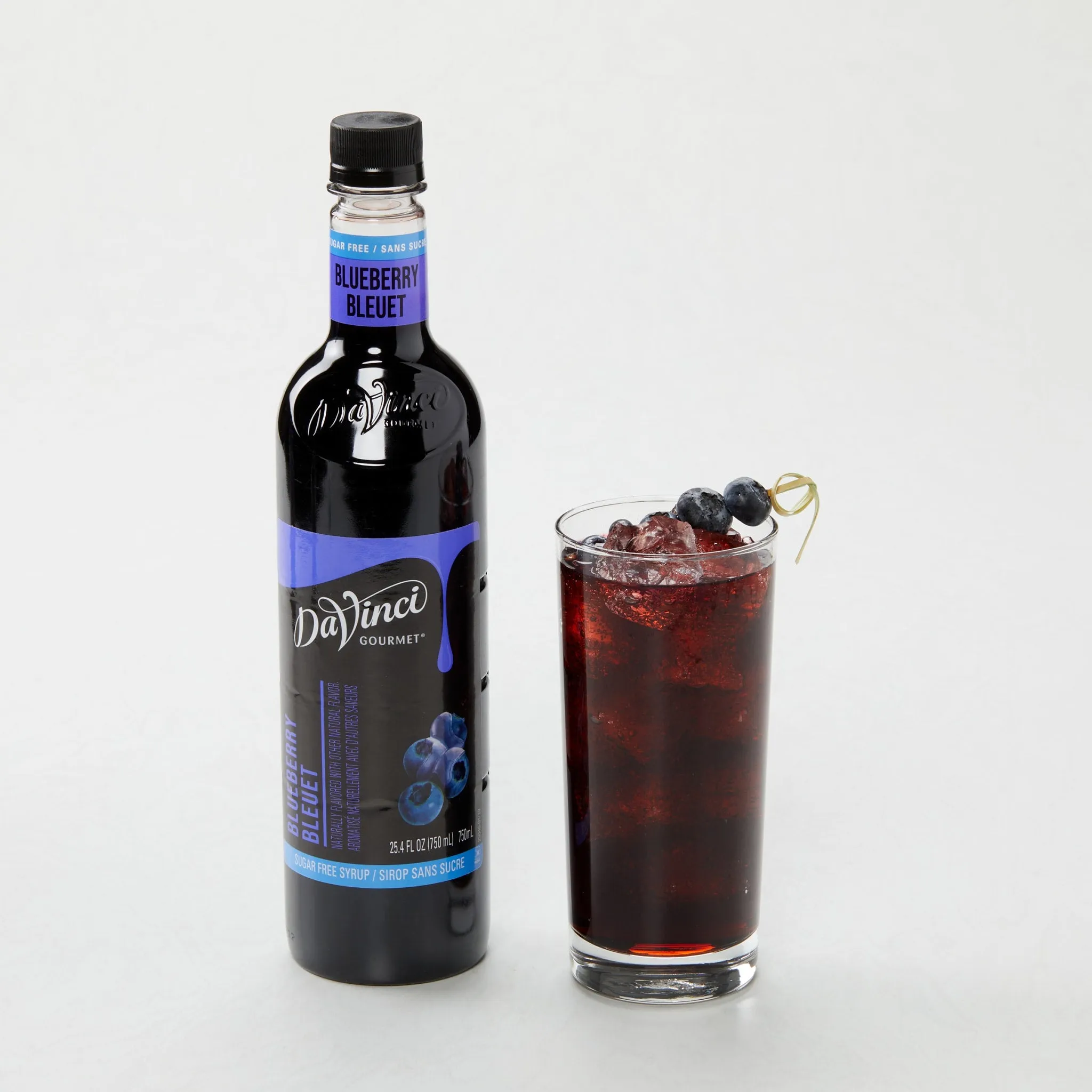 Sugar-Free Blueberry Syrup - 4 x 750 ml Plastic