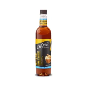 Sugar-Free Butter Rum Syrup - 4 x 750 ml Plastic