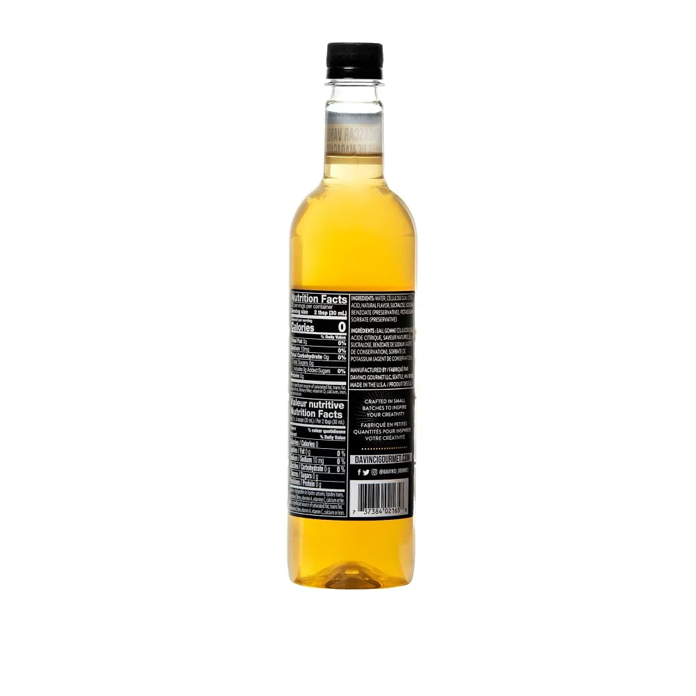 Sugar-Free Madagascar Vanilla Syrup - 4 x 750 ml Plastic