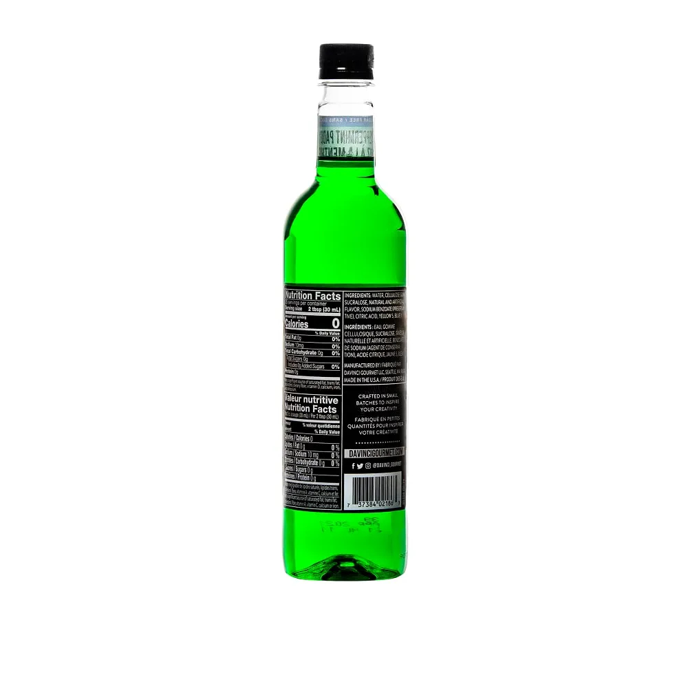 Sugar-Free Peppermint Paddy Syrup - 4 x 750 ml Plastic