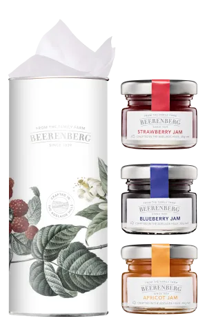 Sweet Selection - 3 Mini Jams in Strawberry Canister