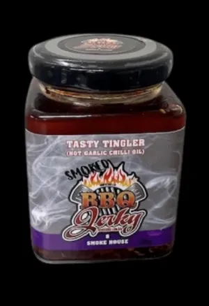 Tasty Tingler Smoked Garlic Chilli Oil Hot 8.8oz