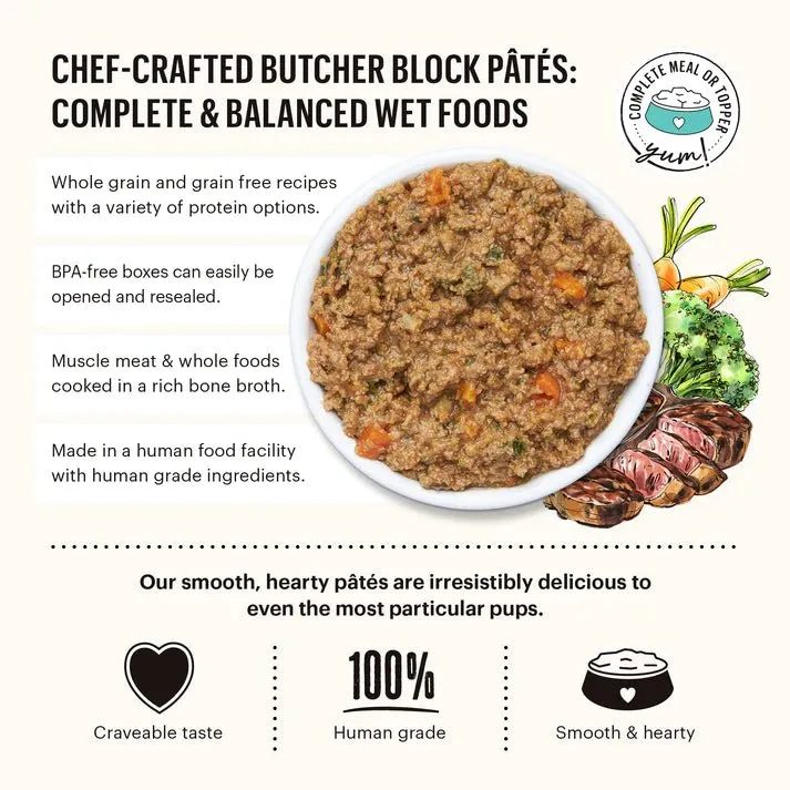 The Honest Kitchen Butcher Block Pate (Turkey, Duck & Root Veggies) Wet Dog Food