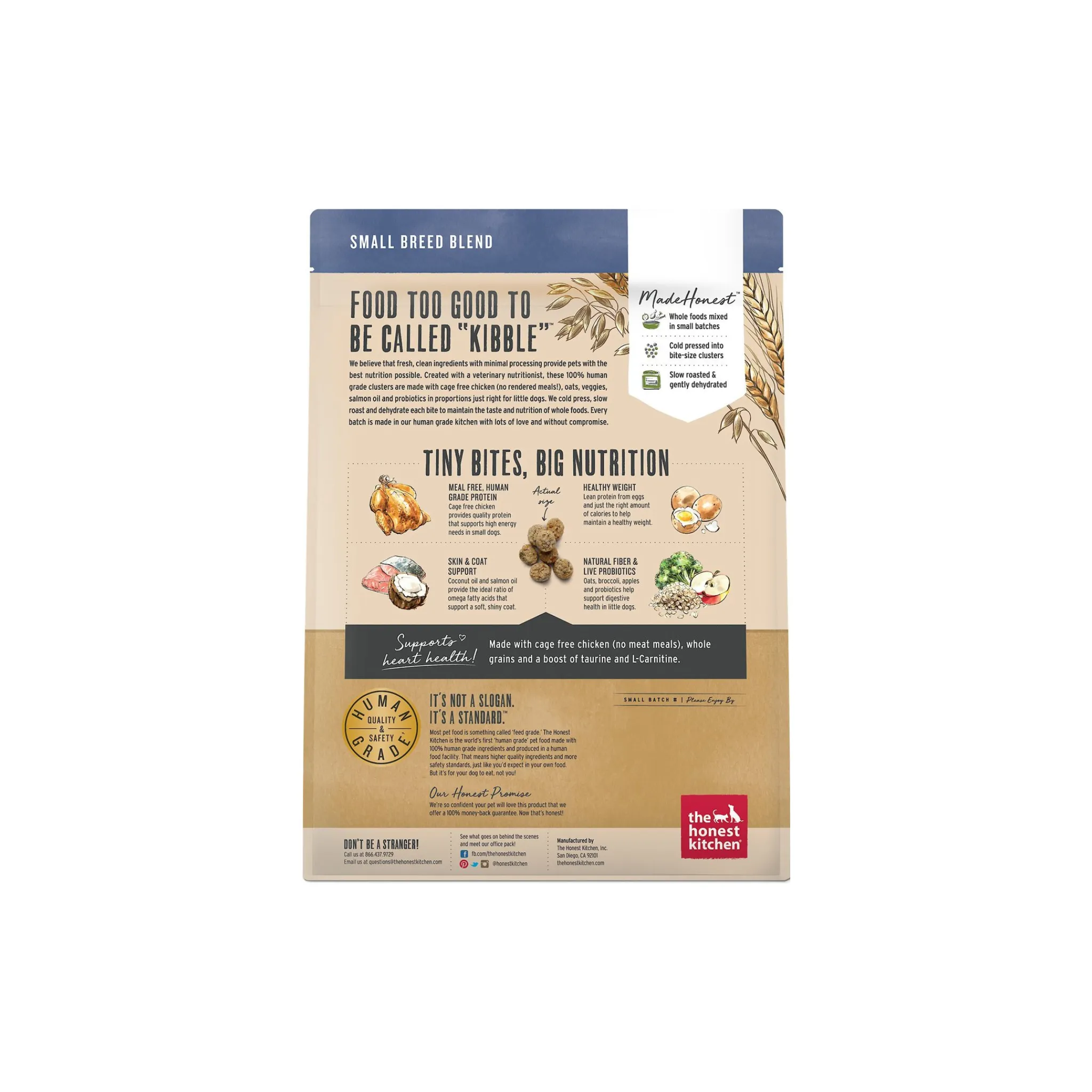 The Honest Kitchen Whole Grain Food Clusters Small Breed Dog Food