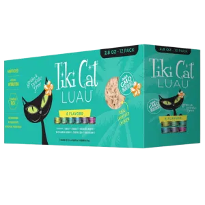 Tiki Cat Luau Emma Cat Food Cans 2.8 oz 12 count, Variety Pack