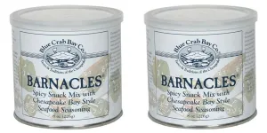 TWIN PACK - Blue Crab Bay Co. Barnacles - Gourmet Virginia Peanut Snack Mix - 2x 8oz. tins