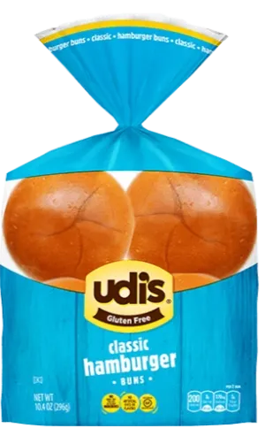 Udi's Gluten Free Classic Hamburger Buns 10.4oz *TPR*