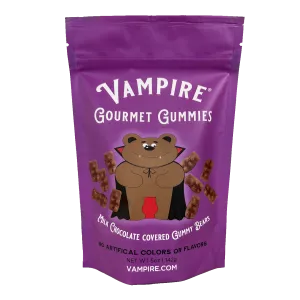 VAMPIRE® GOURMET CHOCOLATE COVERED GUMMY BEARS - 5 oz.