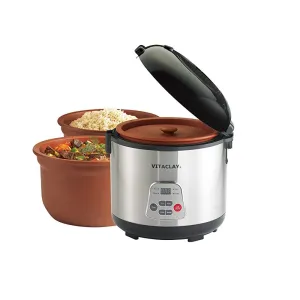 VitaClay VF7700-8 Chef Gourmet 8-Cup Rice and Slow Cooker